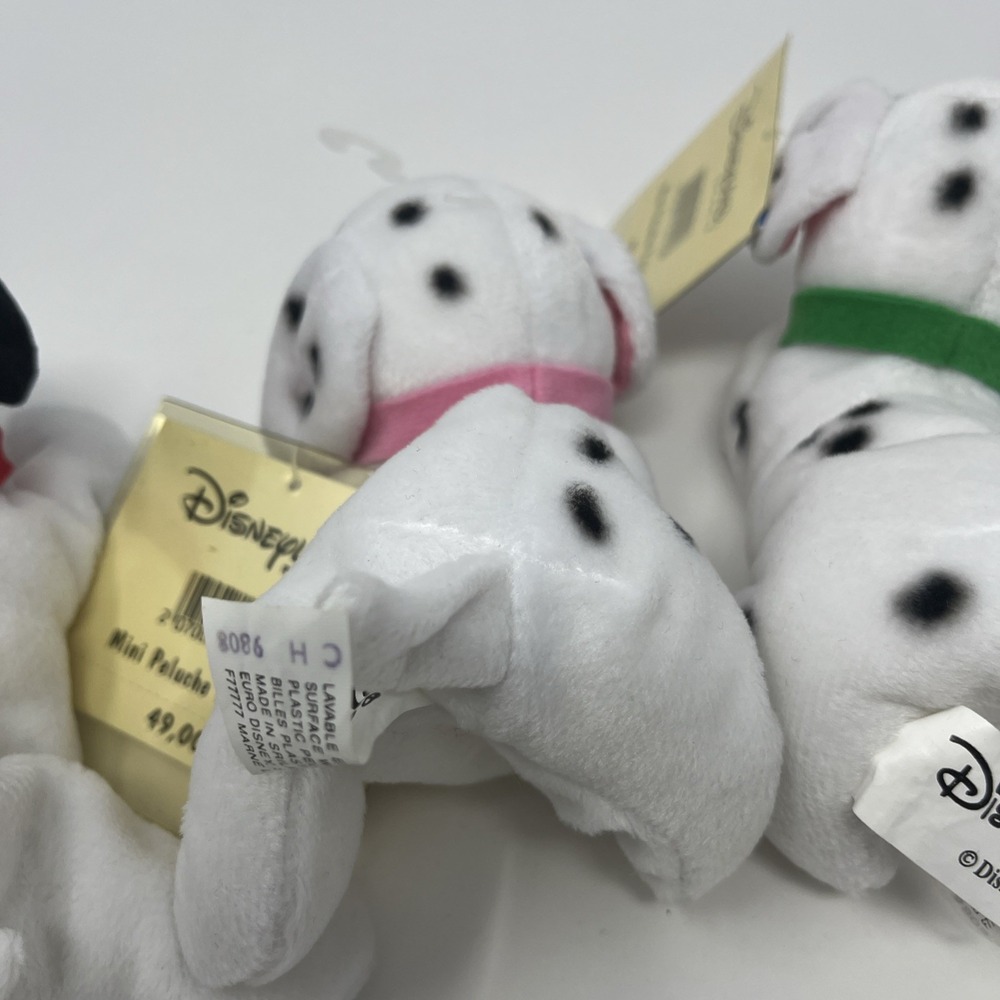 Disneyland Paris Mini Peluche Patch Lucky Penny Vert 101 Dalmatian's Plush Lot 3 - Picture 11 of 12